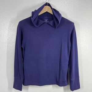 Patagonia Organic Cotton Funnel Neck Hoodie Pullover Athleisure Top Womens Small